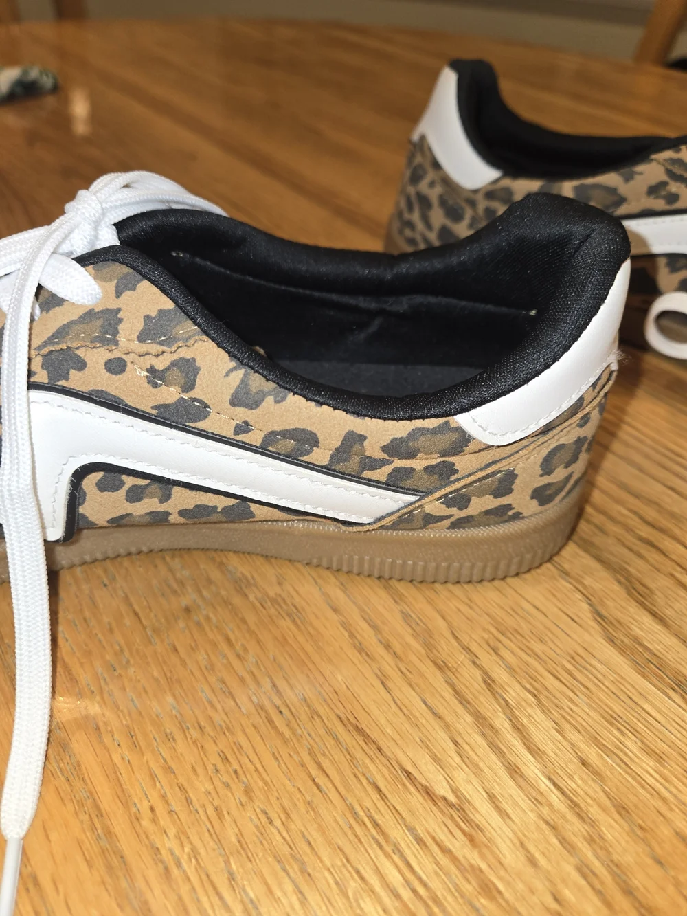 Madden Girl Women's Leopard Print Low Top Lace-Up Sneakers Tan/Black/White 10